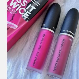 MAC Kiss It Twice Powder Kiss Liquid Lipcolour - Pink